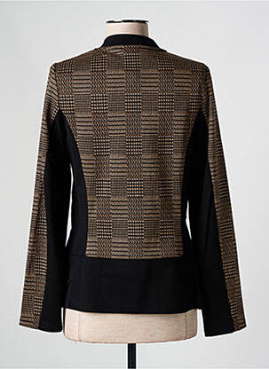 Veste casual col rond marron BARBARA LEBEK femme