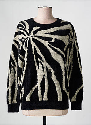 Pull coupe cintrée manches longues noir GREGORY PAT femme