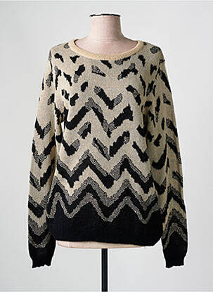 Pull stretch manches longues beige BARBARA LEBEK femme