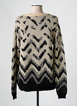 Pull stretch manches longues beige BARBARA LEBEK femme