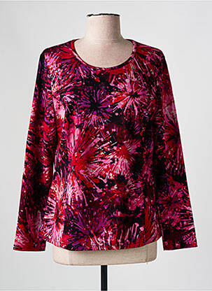 T-shirt manches longues manches longues rose GUY DUBOUIS femme