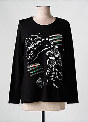 T-shirt manches longues manches longues noir GREGORY PAT femme