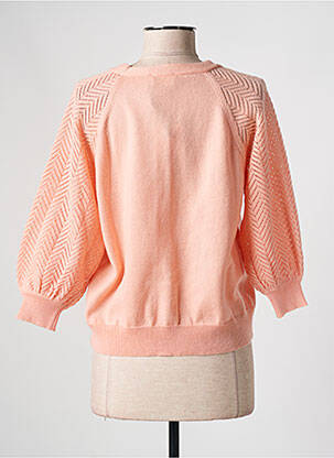 Gilet manches longues manches 3/4 rose JULIE GUERLANDE femme
