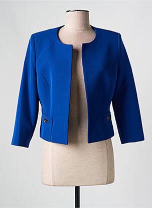 Blazer coupe cintrée bleu ESTEL COLLECTION femme