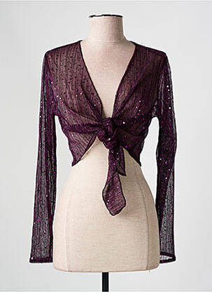 Boléro violet ESPERANCE pour femme