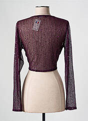 Boléro violet ESPERANCE pour femme seconde vue