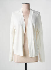 Gilet manches longues blanc JULIE GUERLANDE pour femme seconde vue