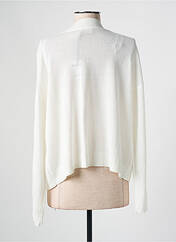Gilet manches longues blanc JULIE GUERLANDE pour femme seconde vue