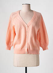 Gilet manches longues rose JULIE GUERLANDE pour femme seconde vue