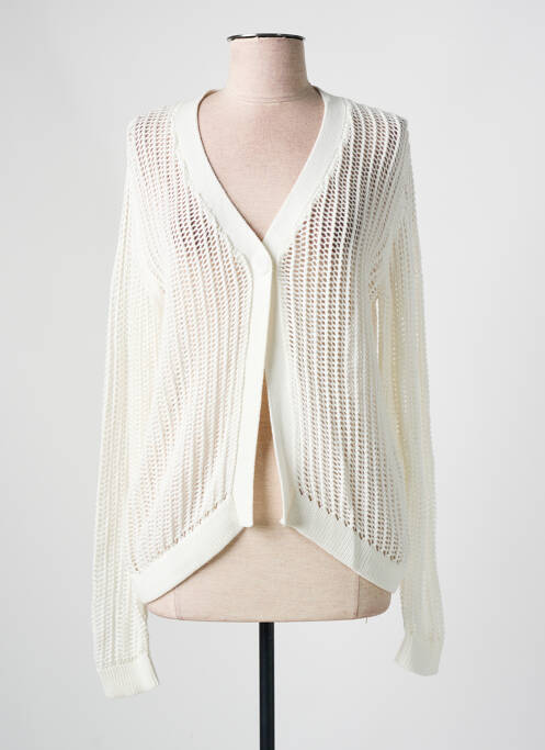 Gilet manches longues blanc BARBARA LEBEK pour femme