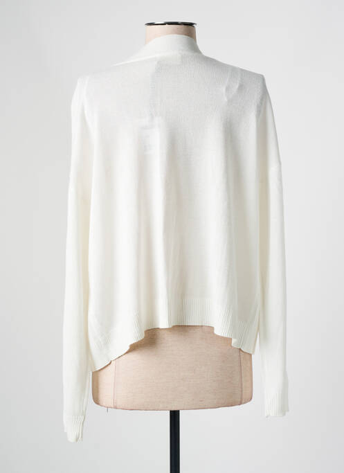 Gilet manches longues blanc JULIE GUERLANDE pour femme