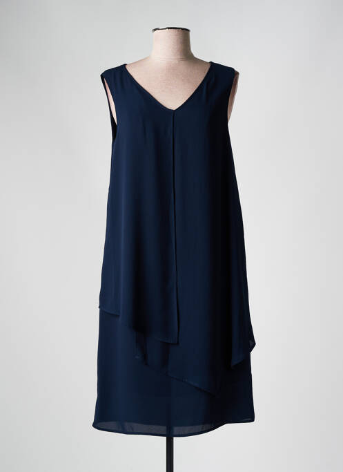 Robe mi-longue bleu BARILOCHE pour femme