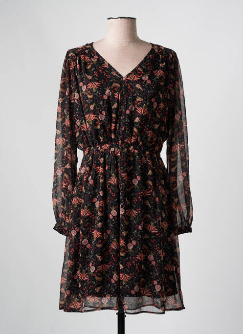 Robe mi-longue noir C'EST BEAU LA VIE pour femme