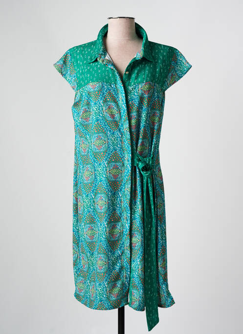 Robe mi-longue vert CHATTAWAK pour femme