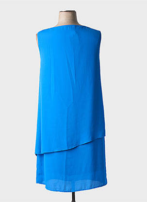 Robe mi-longue sans manche sans manche bleu BARILOCHE femme