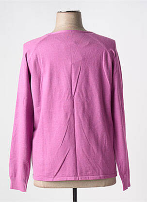 Pull coupe droite manches longues violet BARBARA LEBEK femme