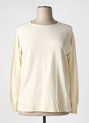 Pull coupe droite manches longues beige BARBARA LEBEK femme