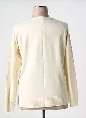 Pull coupe droite manches longues beige BARBARA LEBEK femme