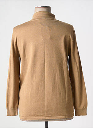Pull coupe cintrée manches longues marron BARBARA LEBEK femme