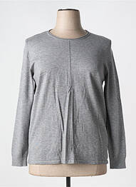 Pull coupe cintrée manches longues gris BARBARA LEBEK femme