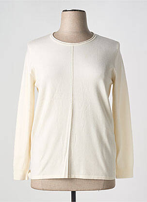 Pull coupe cintrée manches longues beige BARBARA LEBEK femme