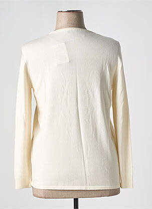 Pull coupe cintrée manches longues beige BARBARA LEBEK femme