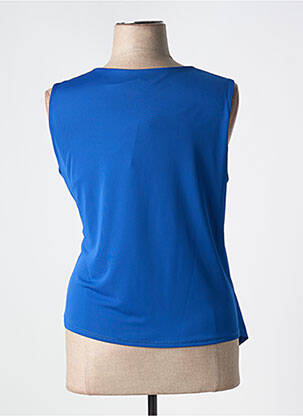Top stretch sans manche bleu TINTA femme