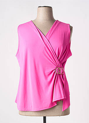 Top stretch sans manche rose TINTA femme