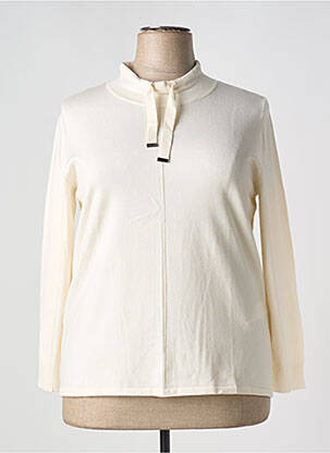 Pull coupe cintrée manches longues beige BARBARA LEBEK femme
