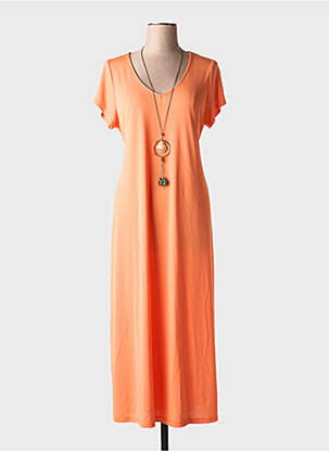 Robe courte manches courtes manches courtes orange TINTA femme