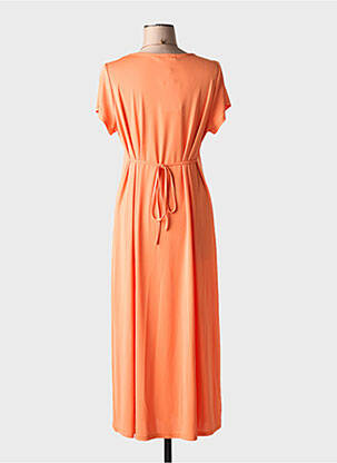 Robe courte manches courtes manches courtes orange TINTA femme