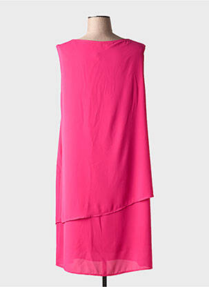 Robe mi-longue sans manche sans manche rose BARILOCHE femme