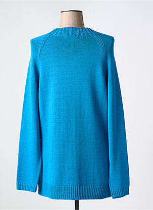 Pull coupe droite manches longues bleu BARILOCHE femme