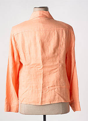 Chemisier coupe droite manches longues orange BARBARA LEBEK femme