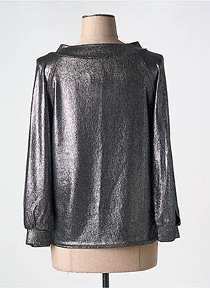 Top stretch manches longues argent ESPERANCE femme