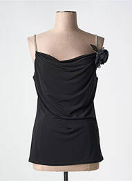 Top stretch sans manche noir ESPERANCE femme