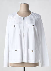 Gilet manches longues blanc MICHA pour femme seconde vue