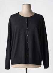 Gilet manches longues noir MICHA pour femme seconde vue