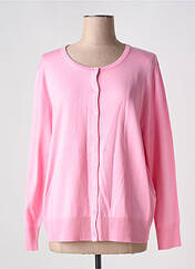 Gilet manches longues rose MICHA pour femme seconde vue
