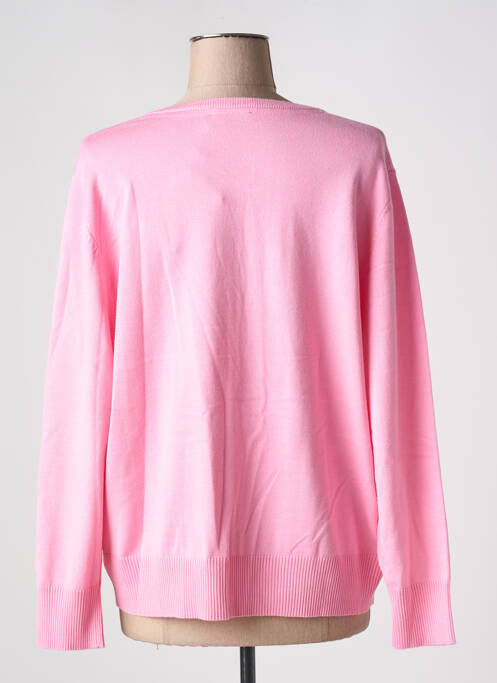 Gilet manches longues rose MICHA pour femme