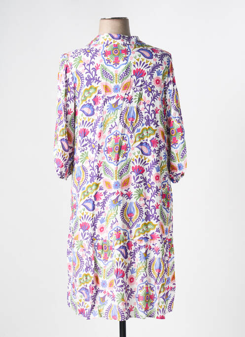 Robe mi-longue blanc TINTA pour femme