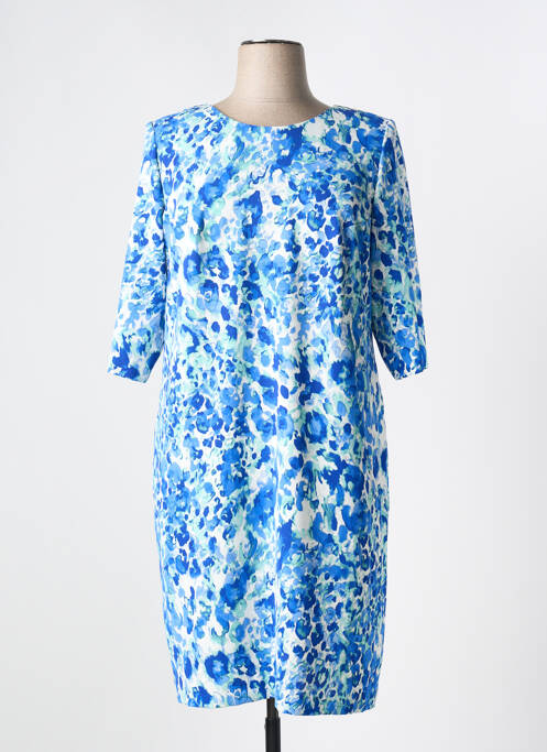 Robe mi-longue bleu ARONA pour femme