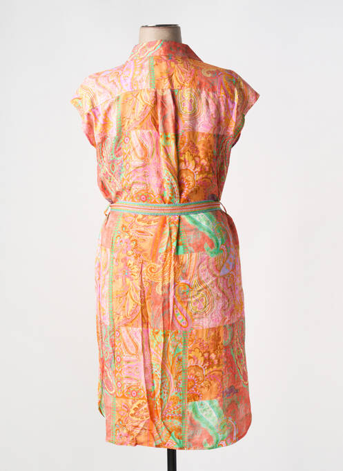 Robe mi-longue orange TINTA pour femme