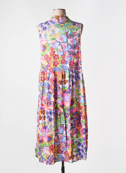 Robe mi-longue violet TINTA pour femme