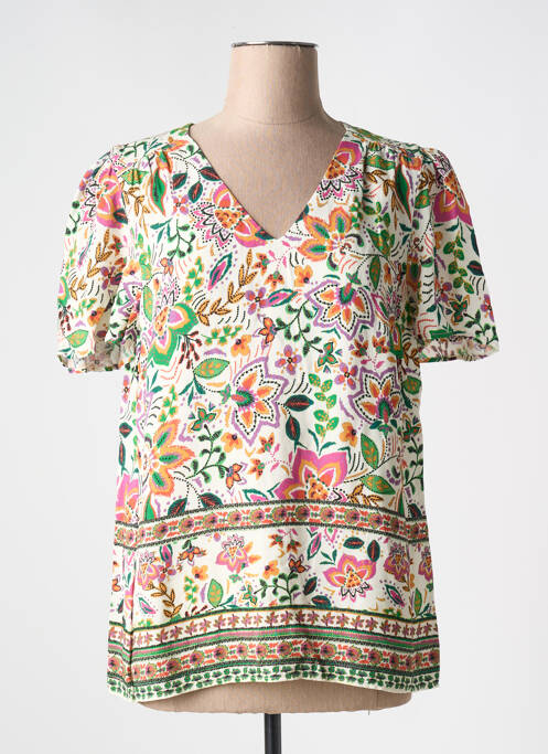 T-shirt blanc JULIE GUERLANDE pour femme