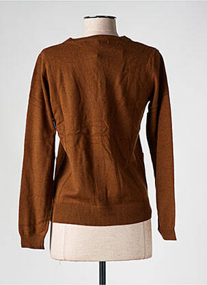 Gilet manches longues stretch marron NICE THINGS femme