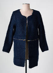 Gilet manches longues bleu JUBYLEE pour femme seconde vue