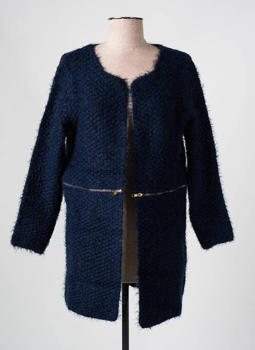 Gilet manches longues bleu JUBYLEE pour femme