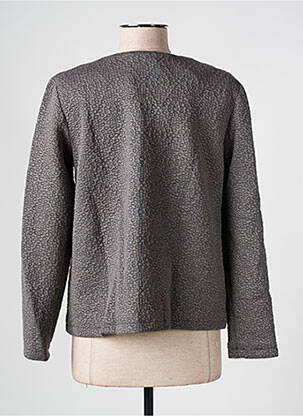 Veste casual col rond gris CHARLIOR femme