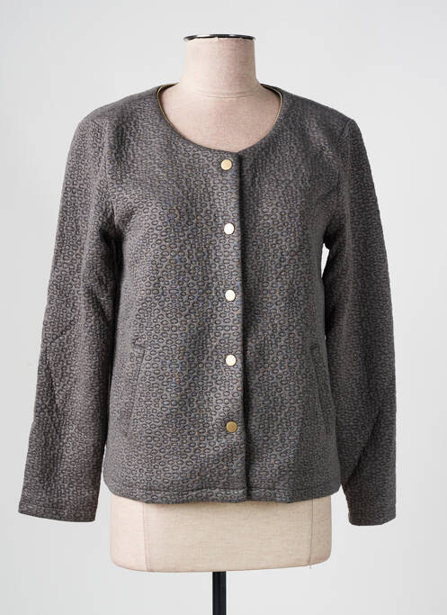 Veste casual gris CHARLIOR pour femme